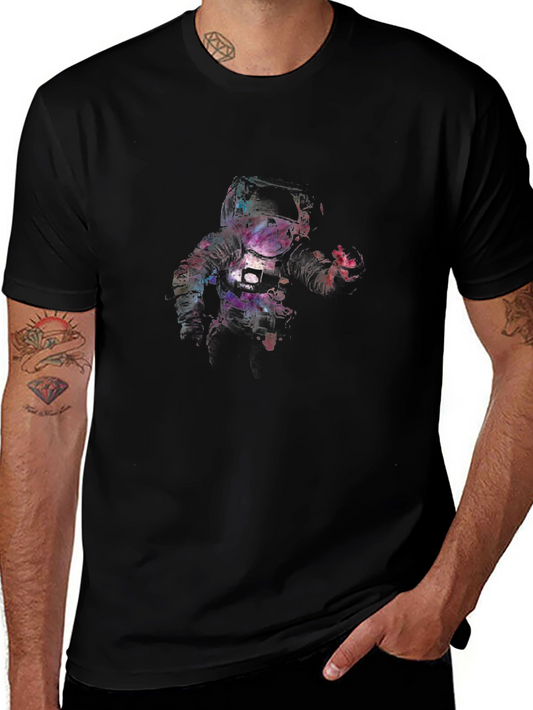 Astronaut Graphic Black T-Shirt