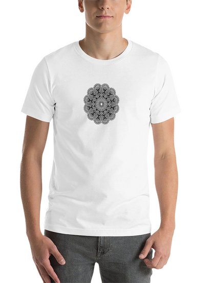 Black T-Shirt with Mandala Graphic