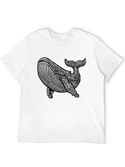 Whale Graphic Tee - Black