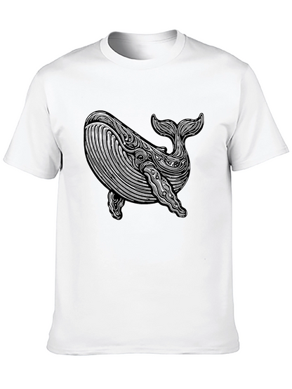 Whale Graphic Tee - Black