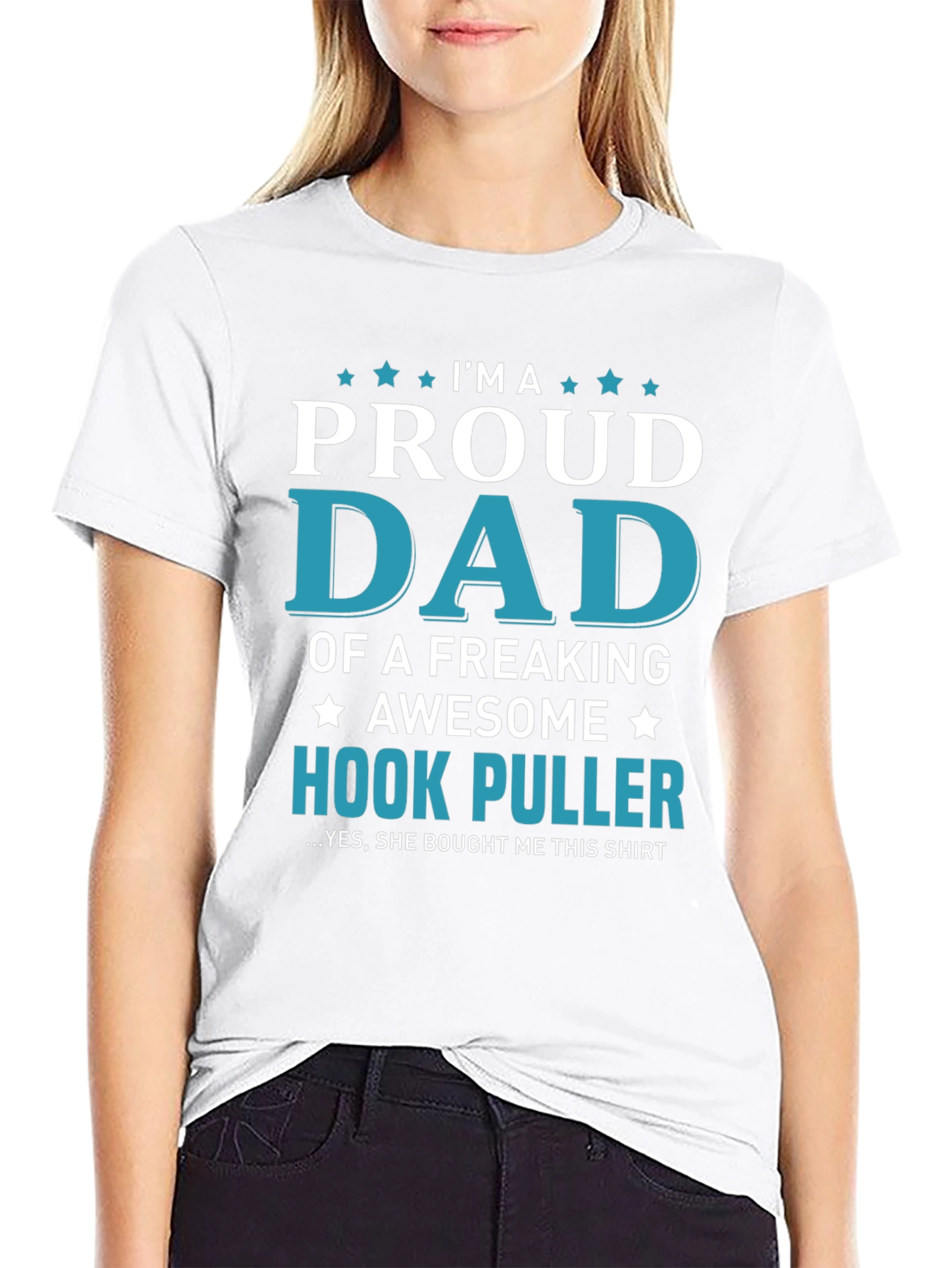 Proud Dad Hook Puller T-Shirt - Awesome Fishing Gift