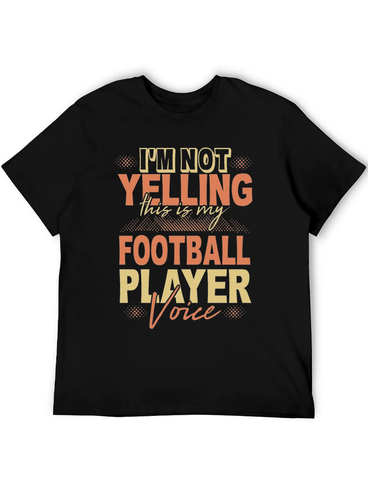 Football Player Voice T-Shirt - Novelty Fan Tee