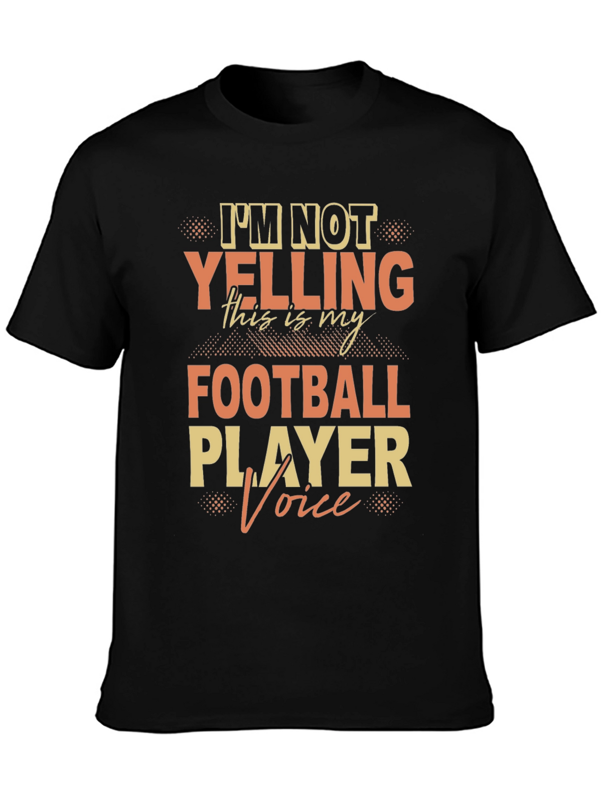 Football Player Voice T-Shirt - Novelty Fan Tee