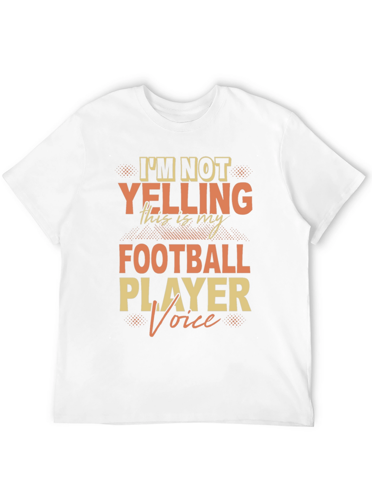 Football Player Voice T-Shirt - Novelty Fan Tee