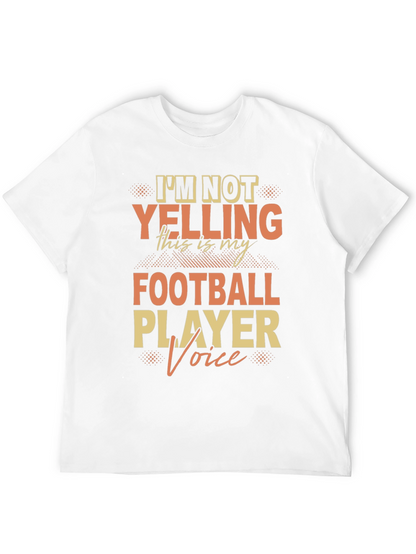 Football Player Voice T-Shirt - Novelty Fan Tee
