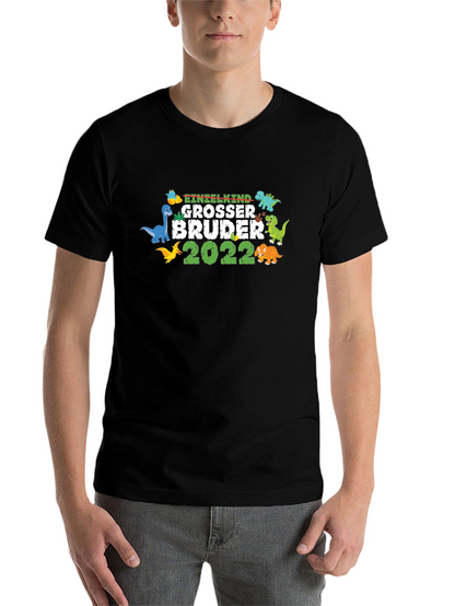 Einzelkind Grosser Bruder 2022 Dinosaur T-Shirt