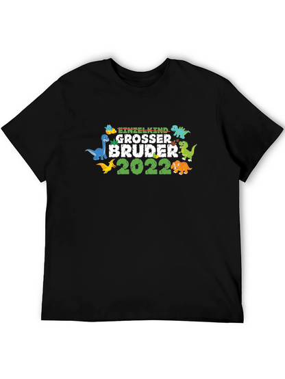Einzelkind Grosser Bruder 2022 Dinosaur T-Shirt