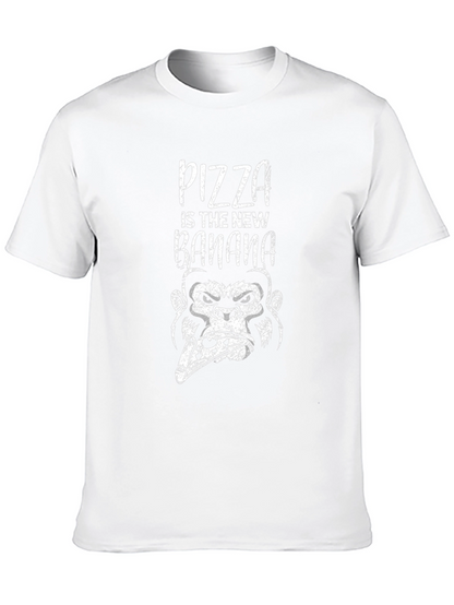 Pizza Gorilla Graphic T-Shirt - Funny Foodie Tee