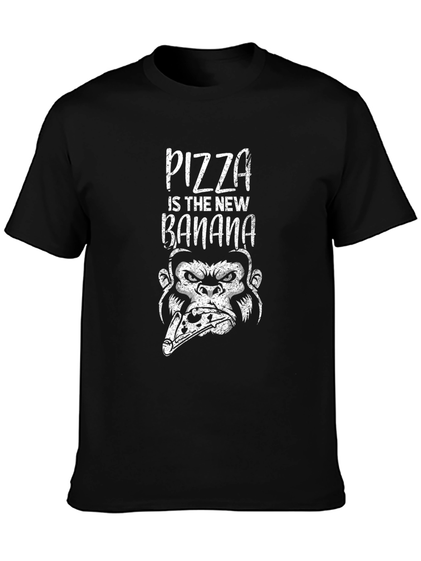 Pizza Gorilla Graphic T-Shirt - Funny Foodie Tee