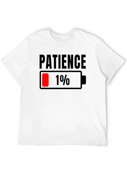 Patience Low Battery T-Shirt - Black