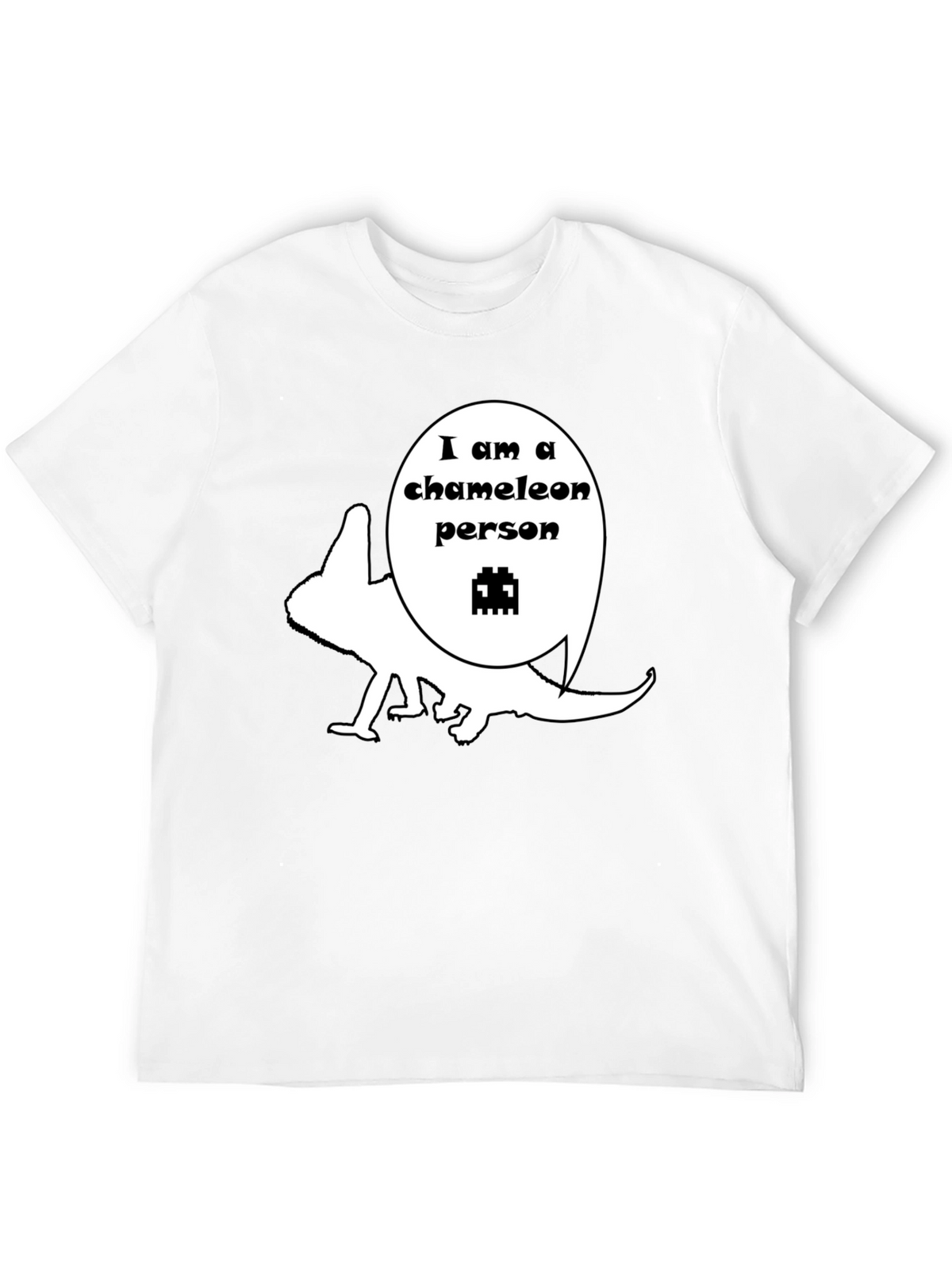 Chameleon Person Graphic T-Shirt - Unique Design