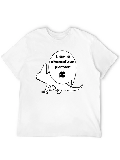 Chameleon Person Graphic T-Shirt - Unique Design