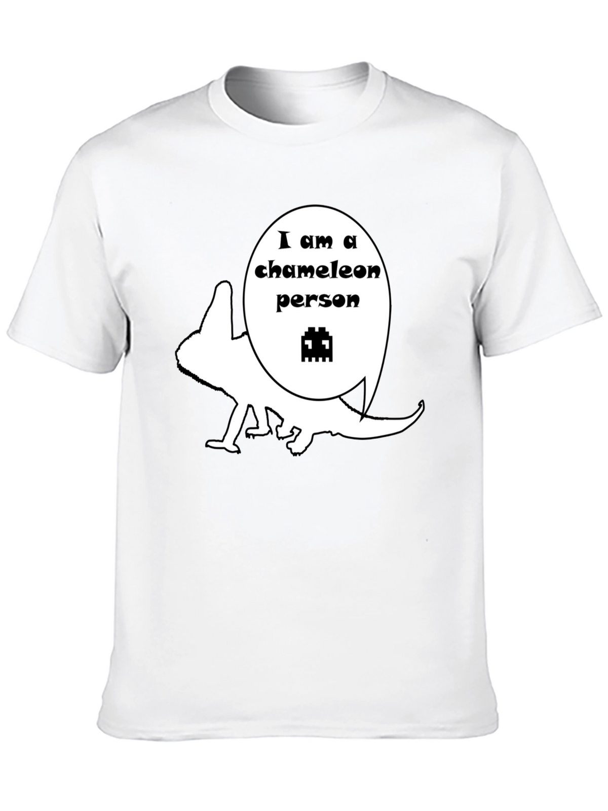 Chameleon Person Graphic T-Shirt - Unique Design