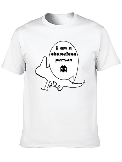 Chameleon Person Graphic T-Shirt - Unique Design