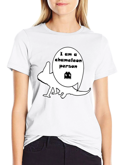Chameleon Person Graphic T-Shirt - Unique Design