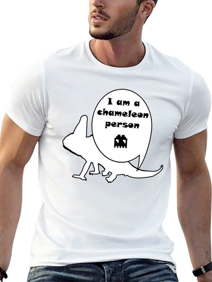 Chameleon Person Graphic T-Shirt - Unique Design