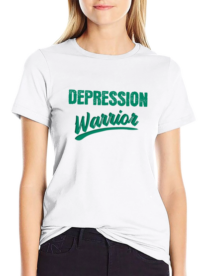 Depression Warrior Graphic Tee - Black