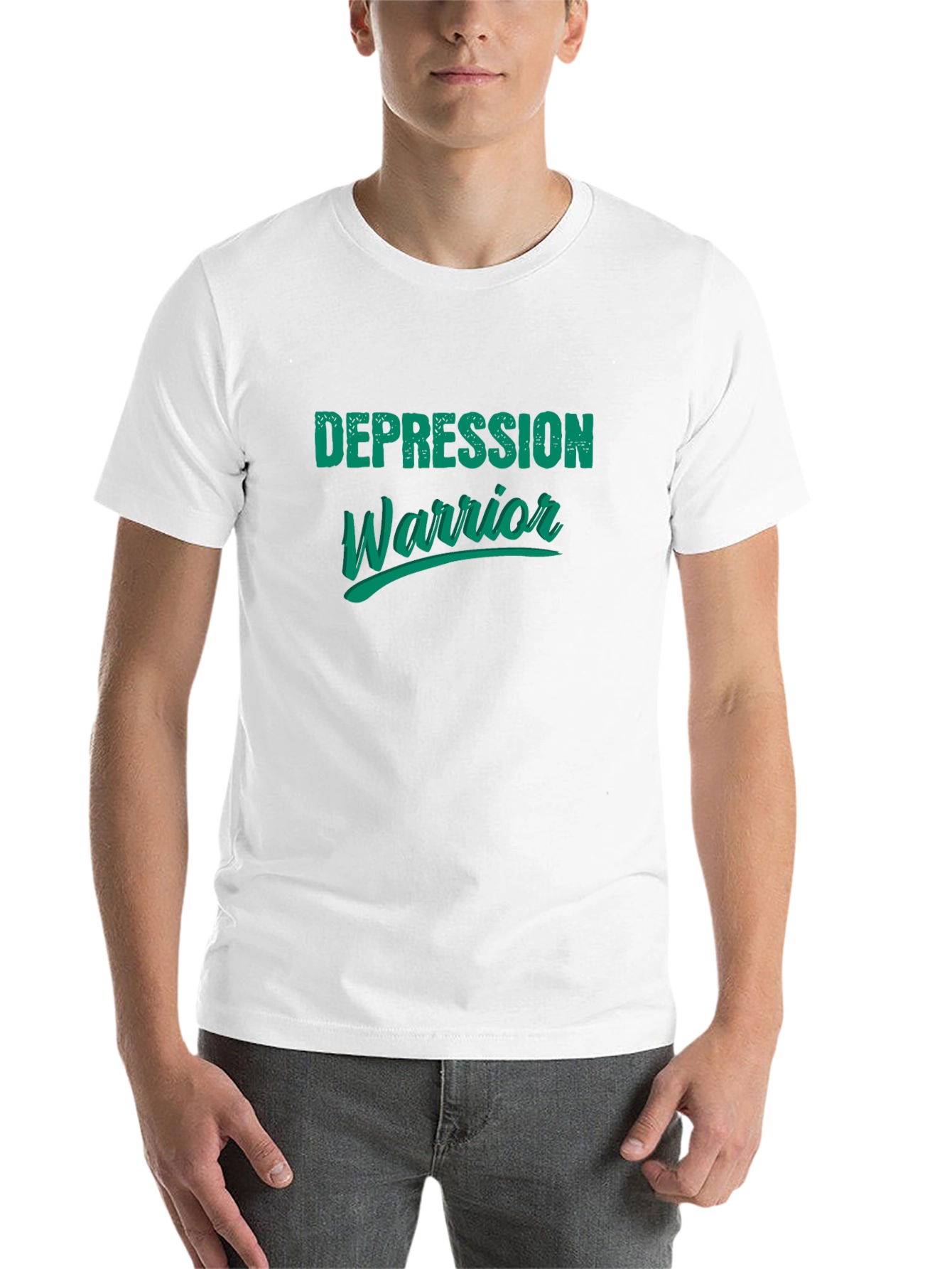 Depression Warrior Graphic Tee - Black