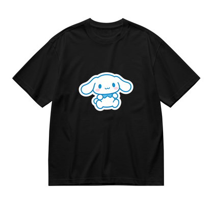 Simple Cute Cinnamoroll Cartoon Print Plus Size Ladies Short?Sleeve Tee