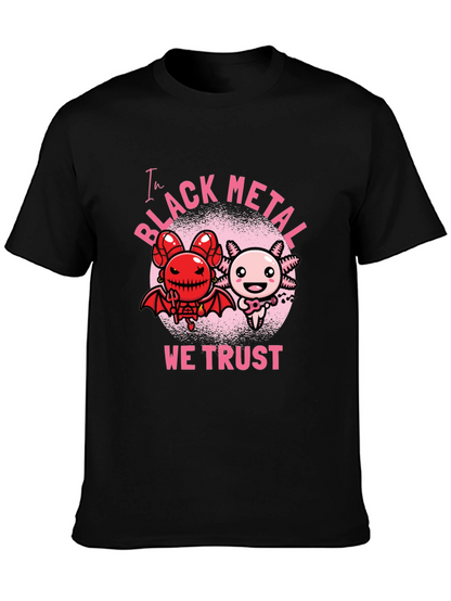 Black Metal Axolotl Graphic Tee