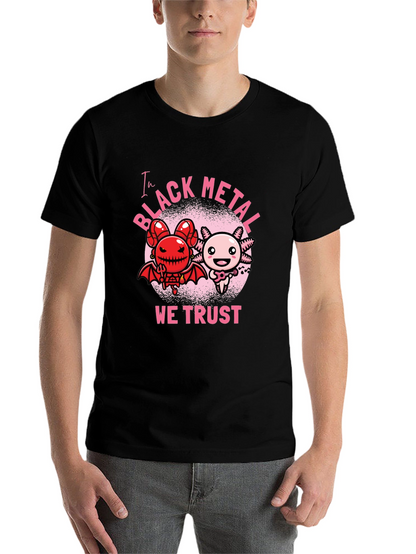 Black Metal Axolotl Graphic Tee