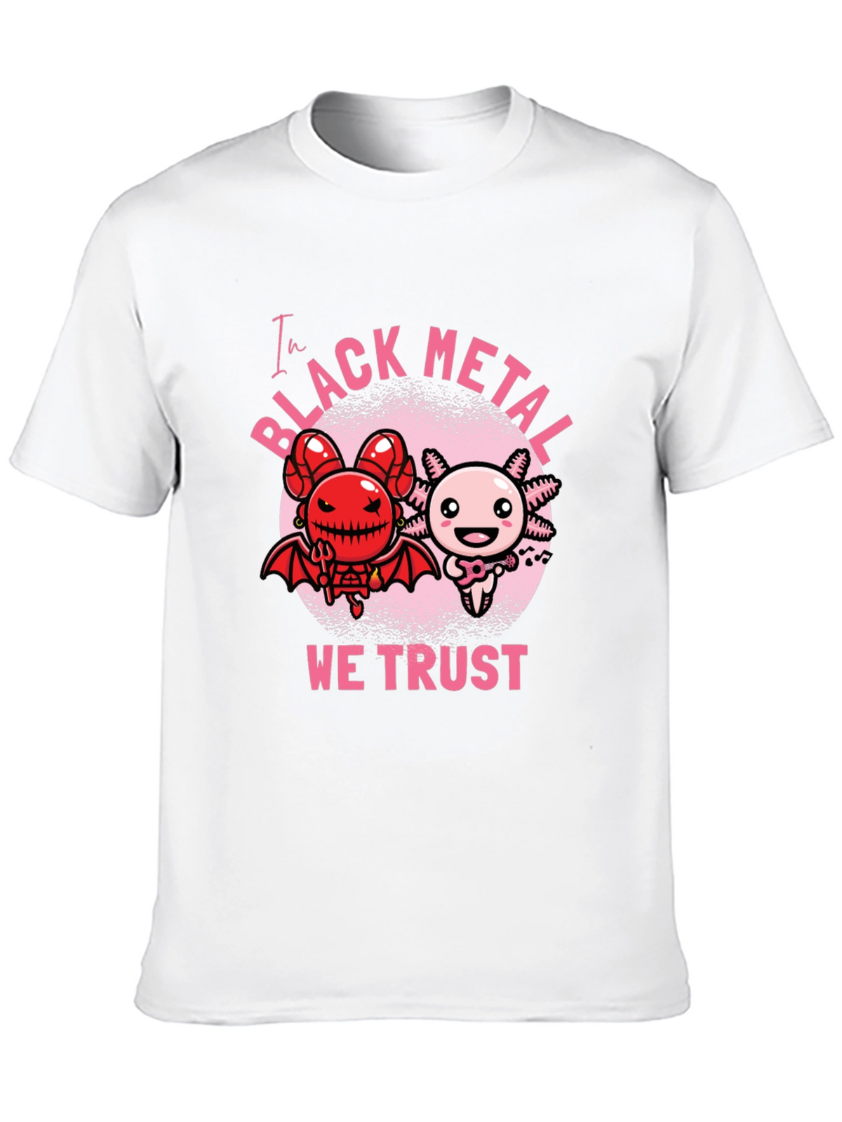 Black Metal Axolotl Graphic Tee
