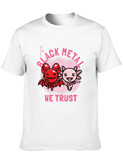 Black Metal Axolotl Graphic Tee