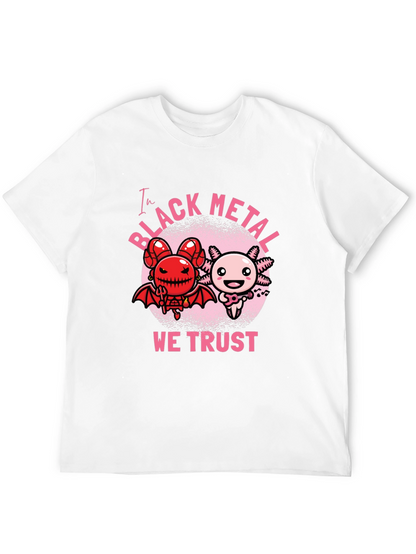Black Metal Axolotl Graphic Tee