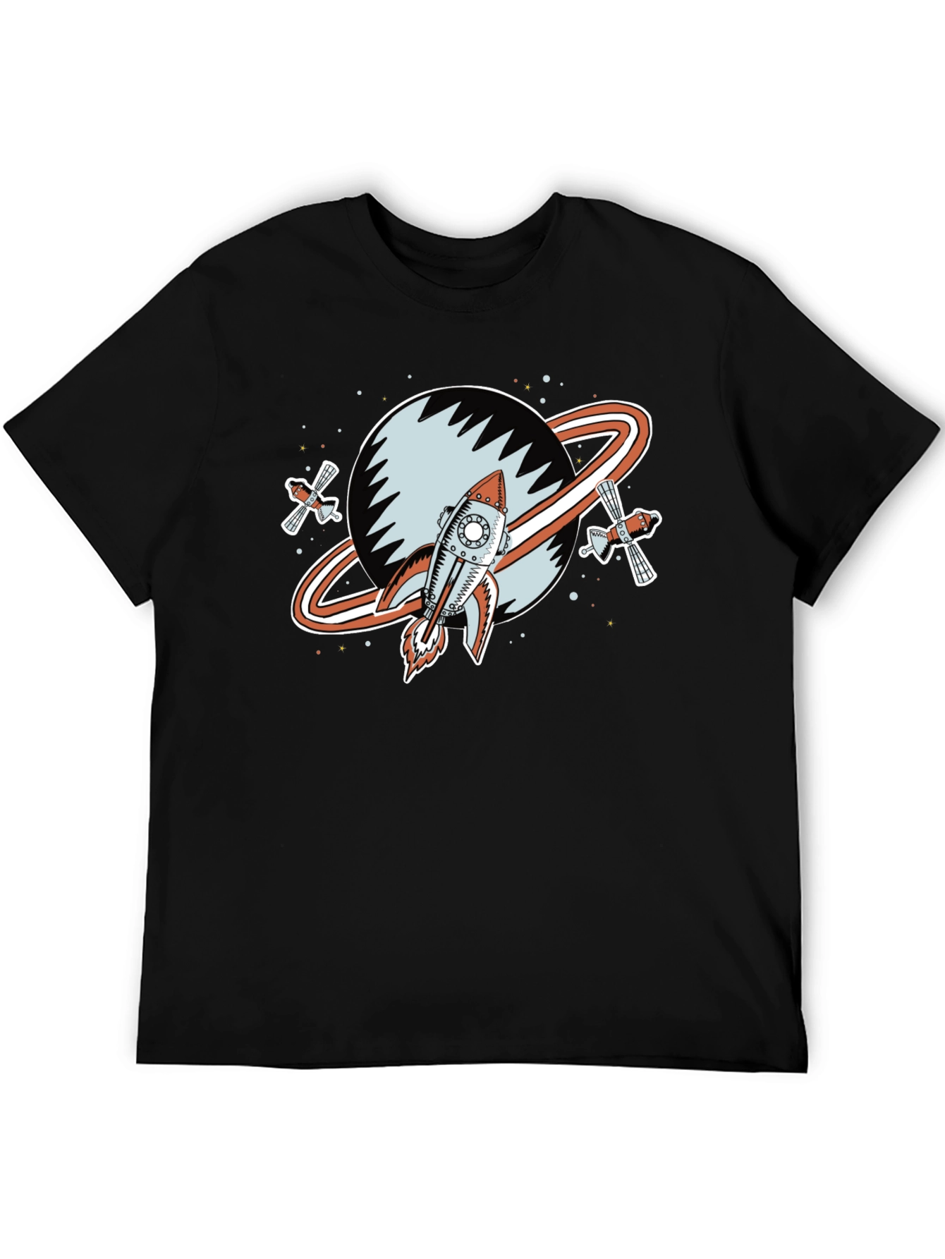 Retro Space Rocket Graphic Tee