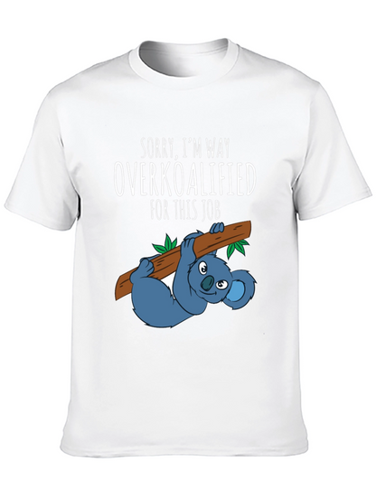 Overkoalified T-Shirt: Funny Koala Job Humor Tee