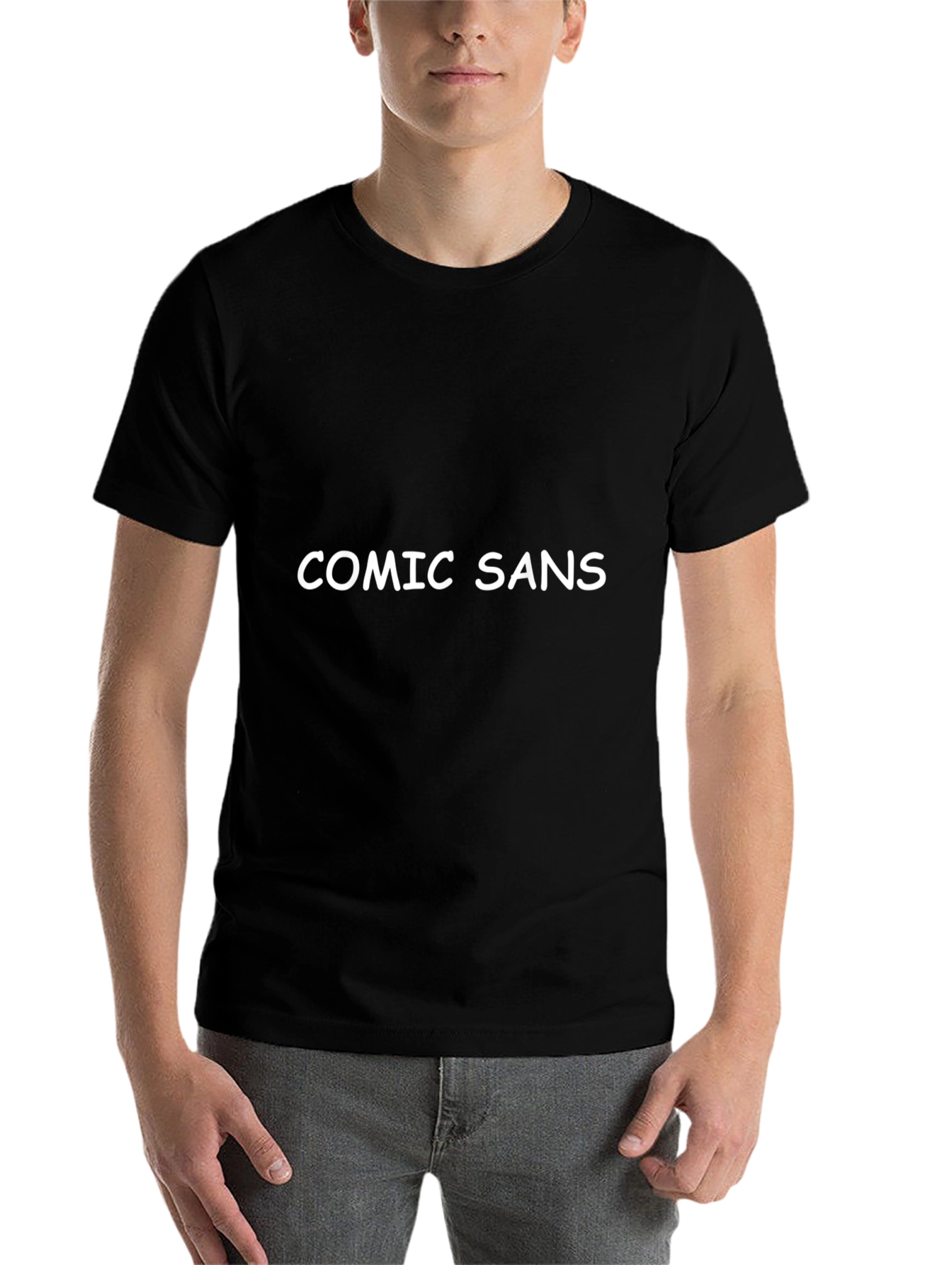 Comic Sans Tee - Mens Graphic T-Shirt