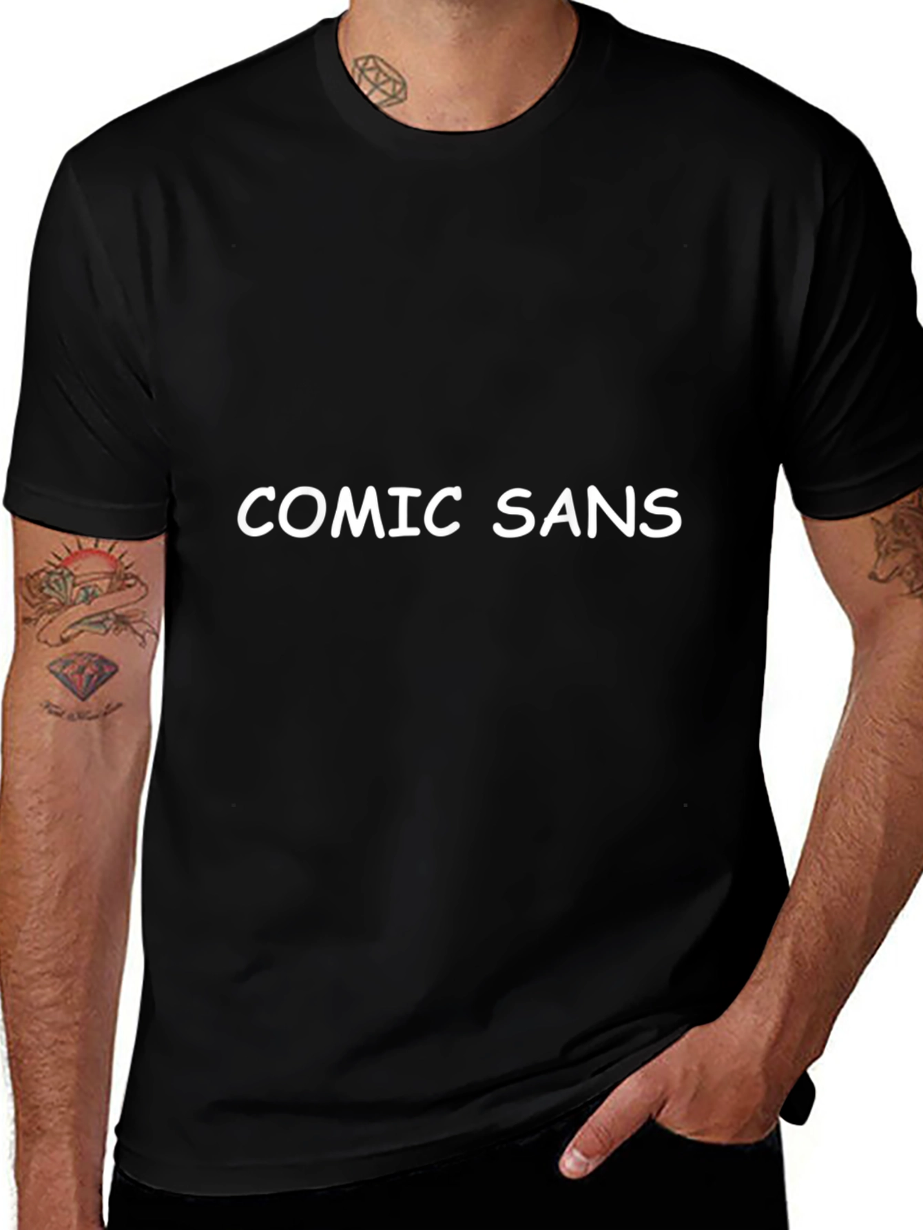 Comic Sans Tee - Mens Graphic T-Shirt