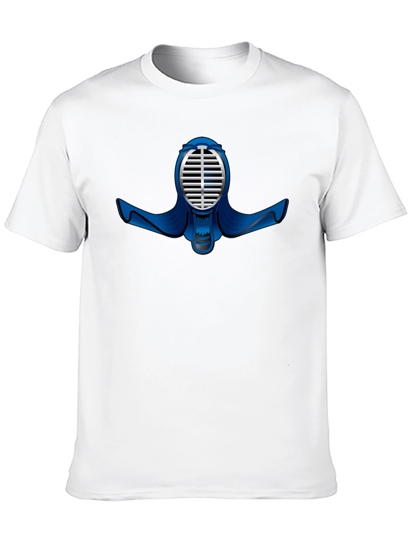 Black T-Shirt with Kendo Mask Design