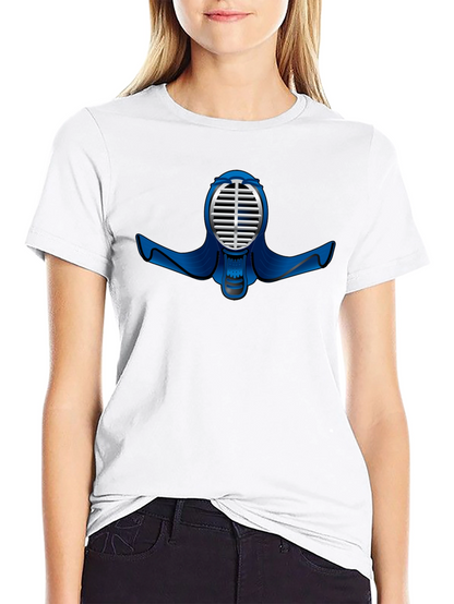Black T-Shirt with Kendo Mask Design