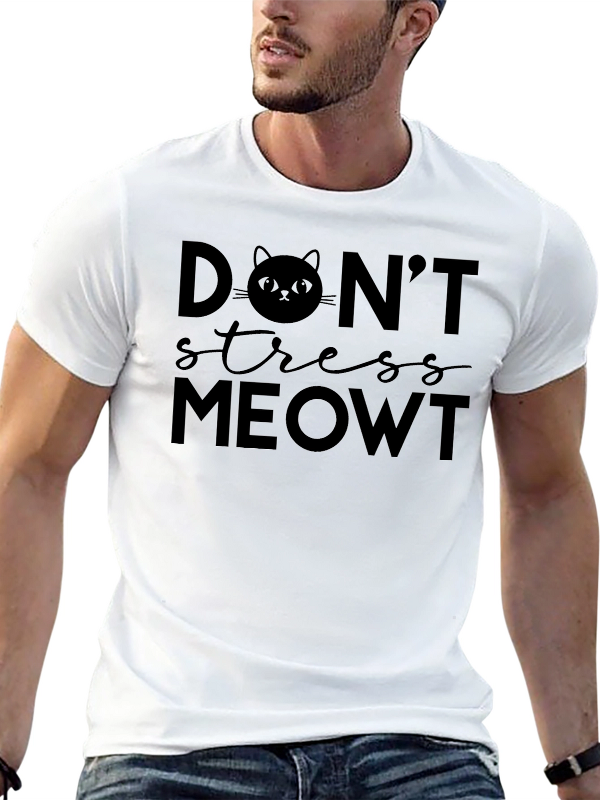Dont Stress Meowt Funny Cat T-Shirt