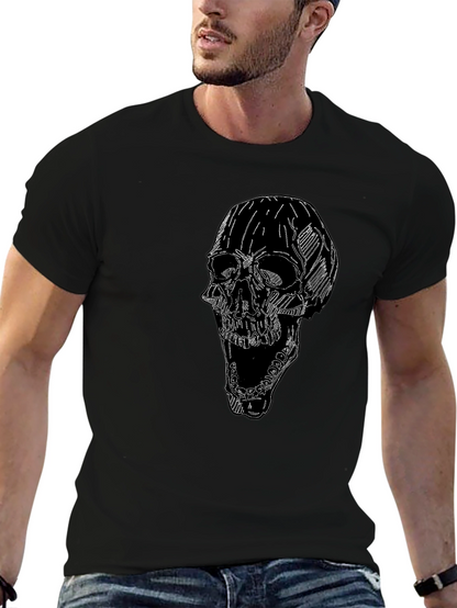 Skull Graphic Tee - Mens Black T-Shirt