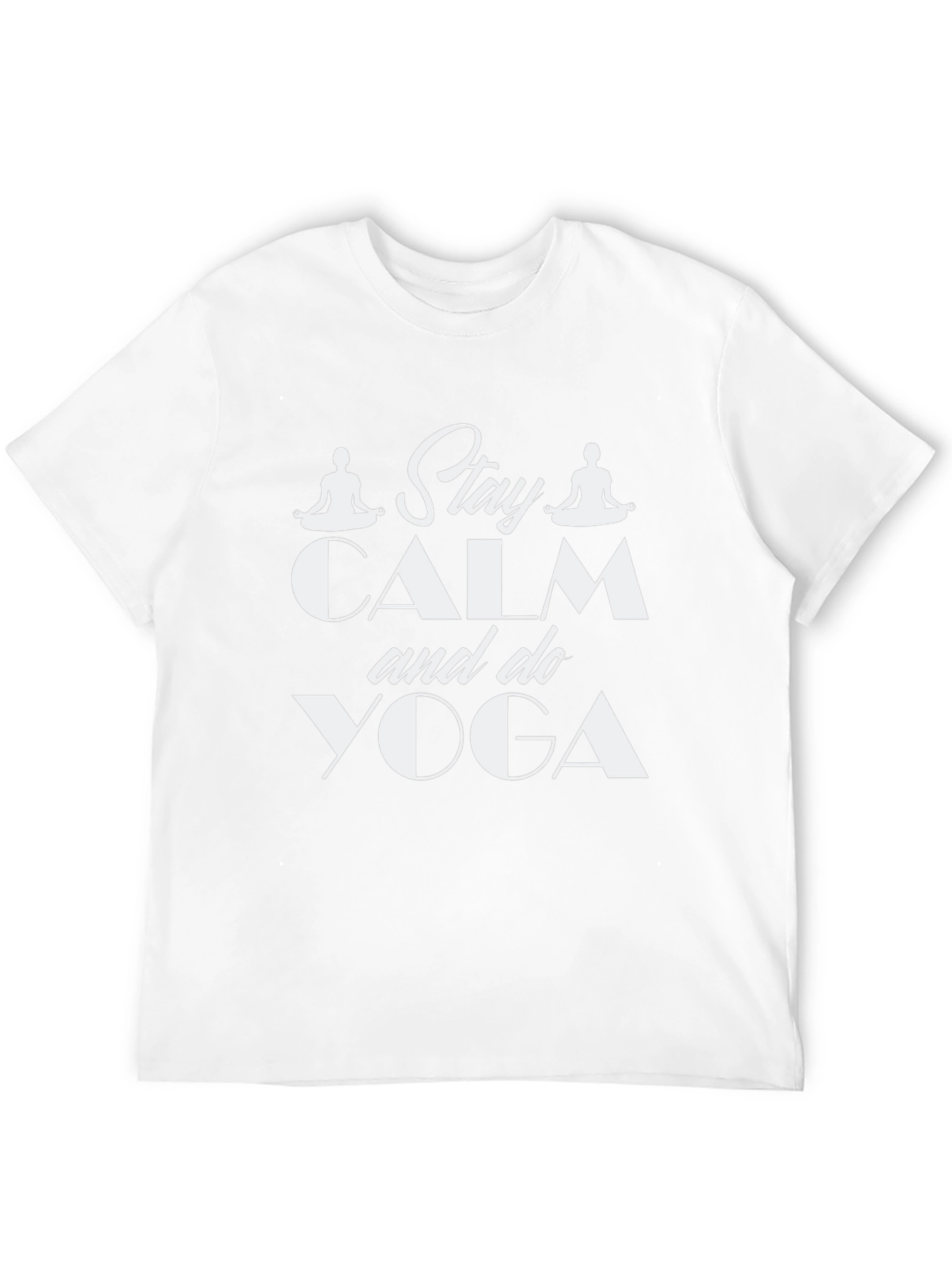 Stay Calm & Do Yoga Black Graphic Tee