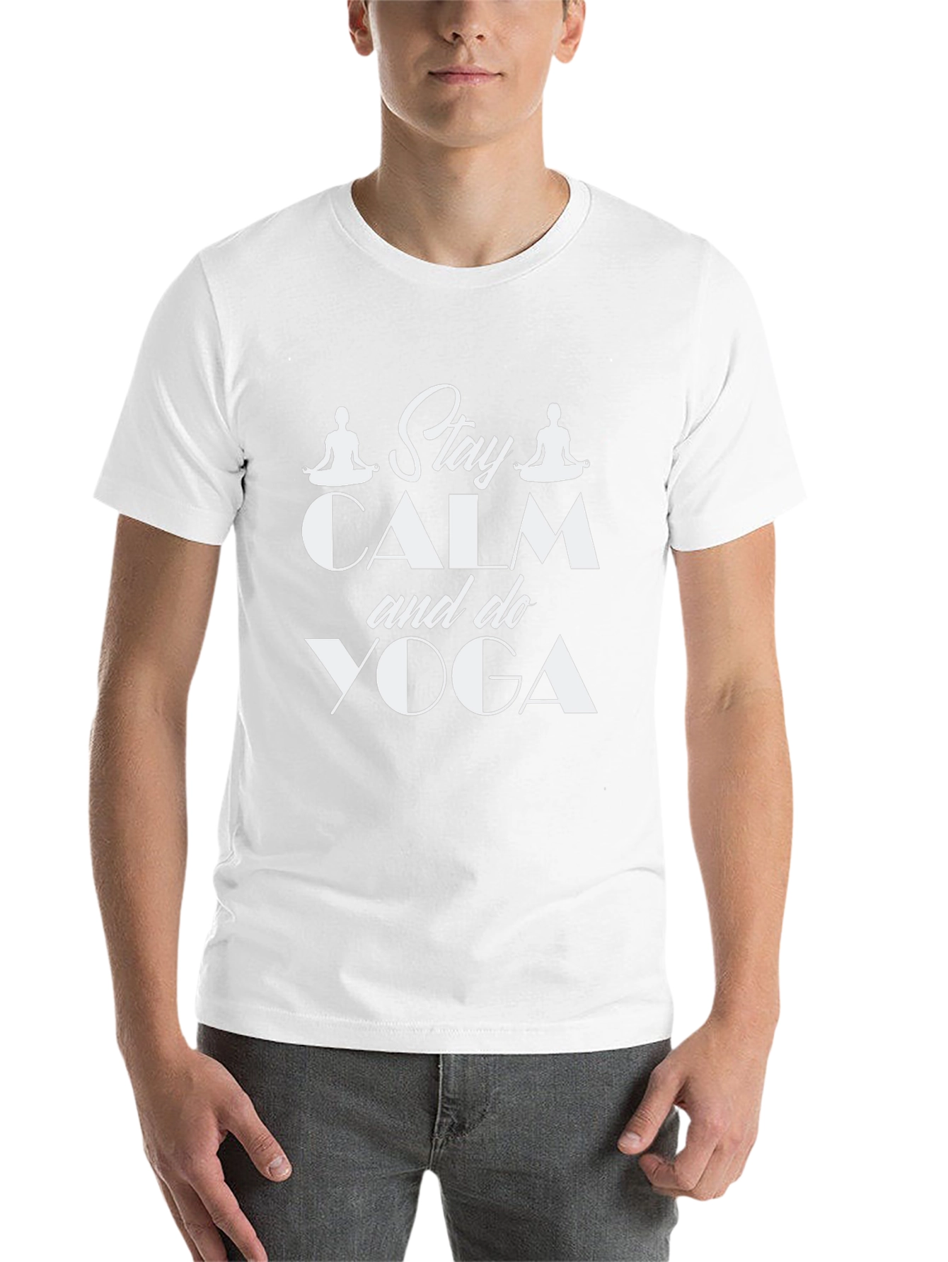 Stay Calm & Do Yoga Black Graphic Tee