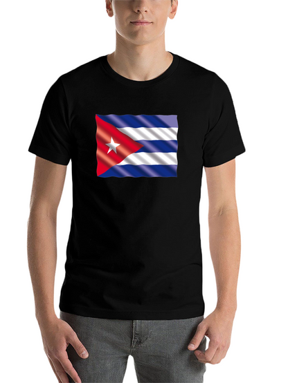 Cuba Flag Graphic T-Shirt - Black