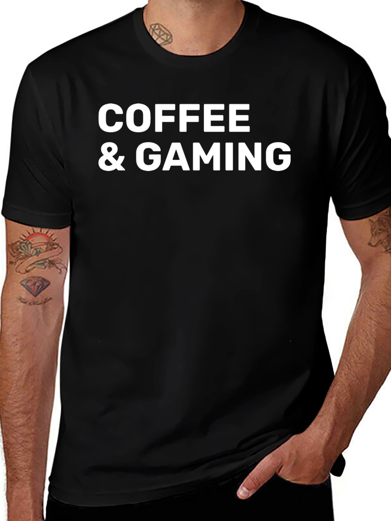 Coffee & Gaming Black T-Shirt