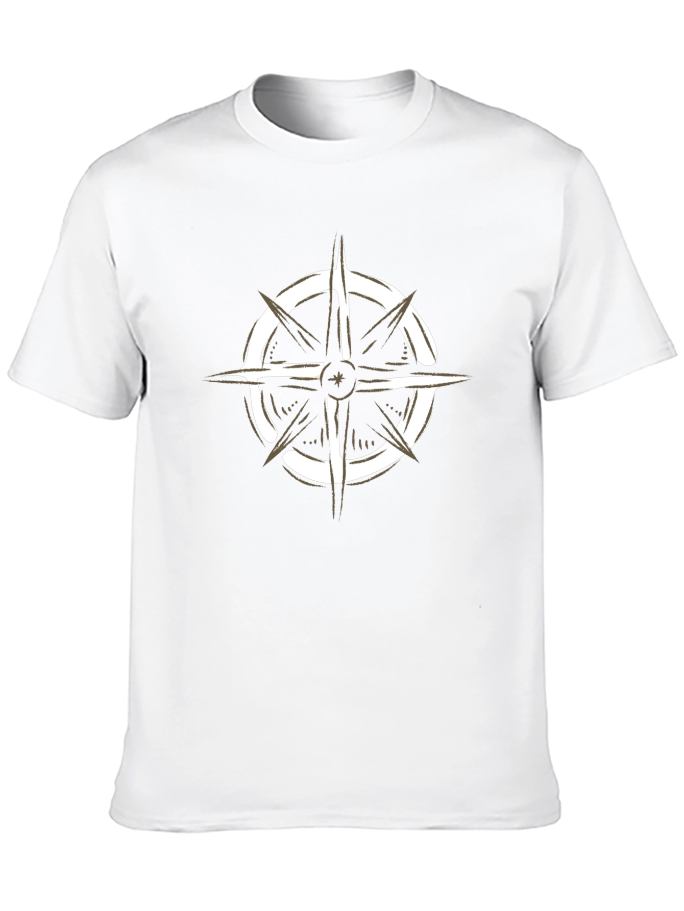 Compass Graphic Black T-Shirt - Adventure Awaits