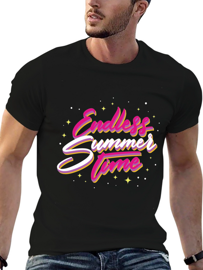 Endless Summer Time Graphic Tee - Black