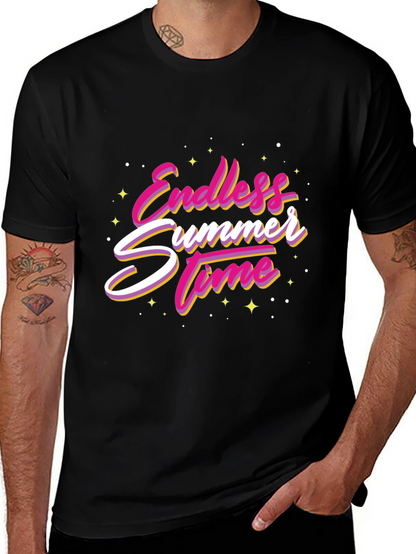 Endless Summer Time Graphic Tee - Black