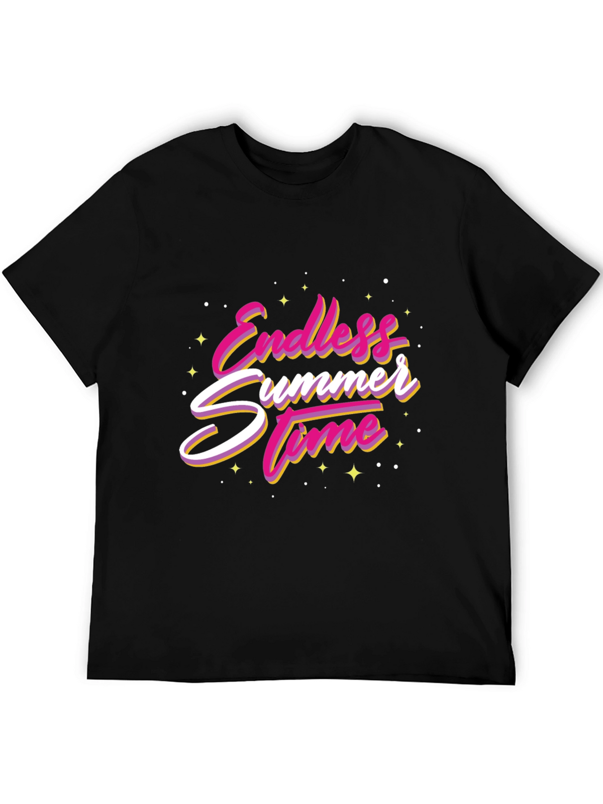 Endless Summer Time Graphic Tee - Black