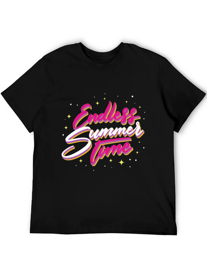 Endless Summer Time Graphic Tee - Black