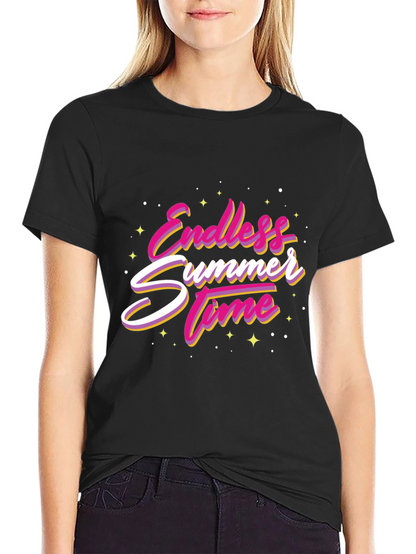 Endless Summer Time Graphic Tee - Black