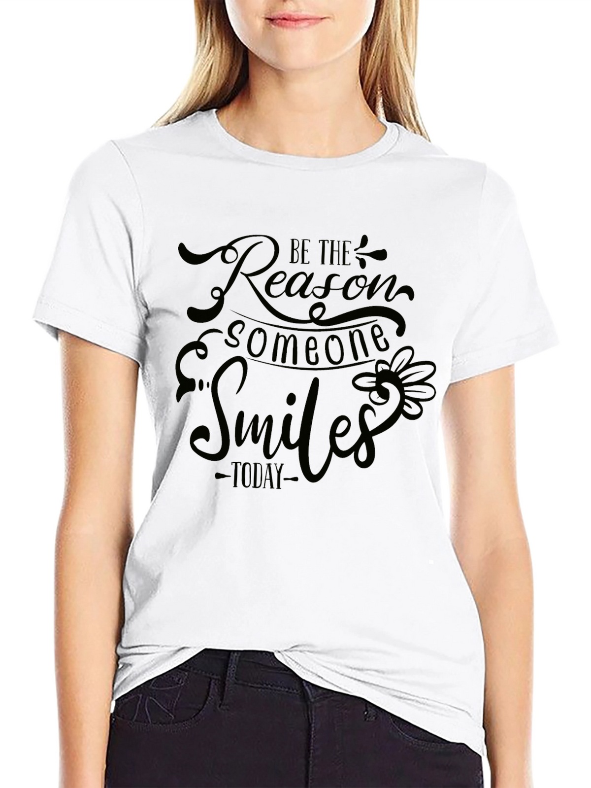 Be The Reason Someone Smiles Black T-Shirt