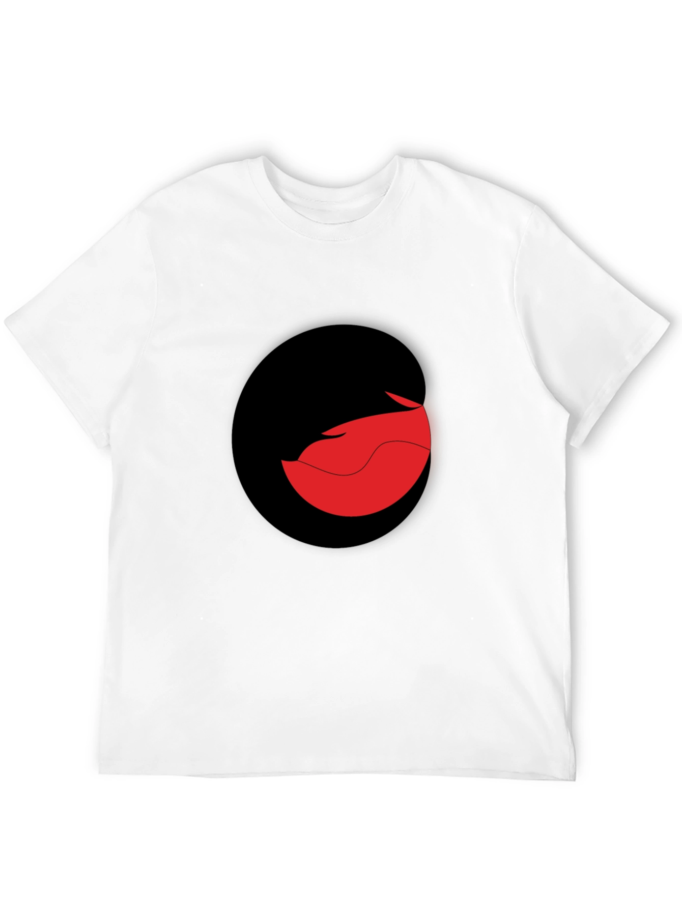 Modern Black T-Shirt with Abstract Graphic