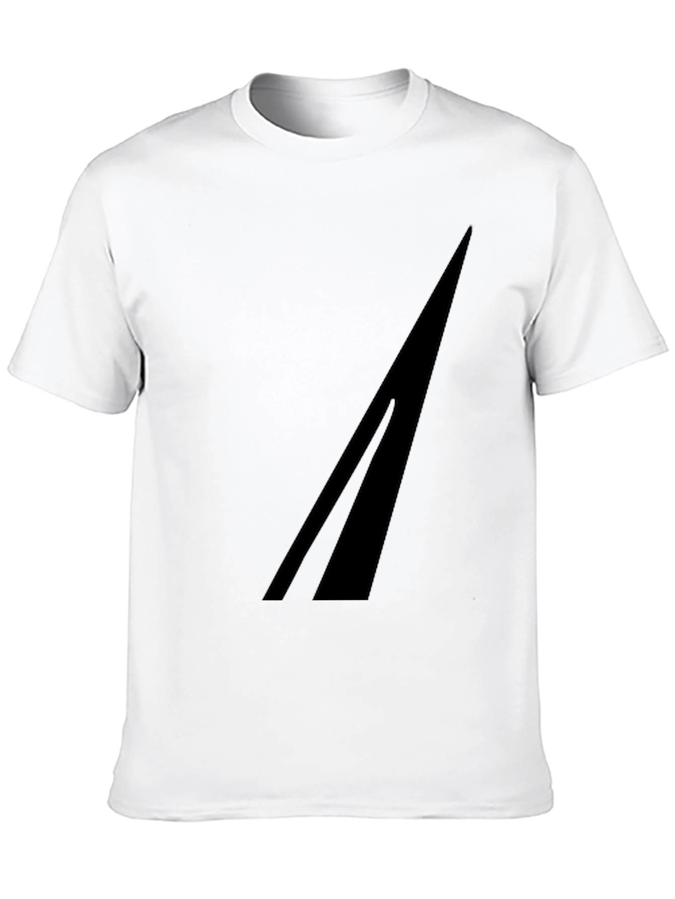 Mens Black Graphic Tee - Minimalist Design