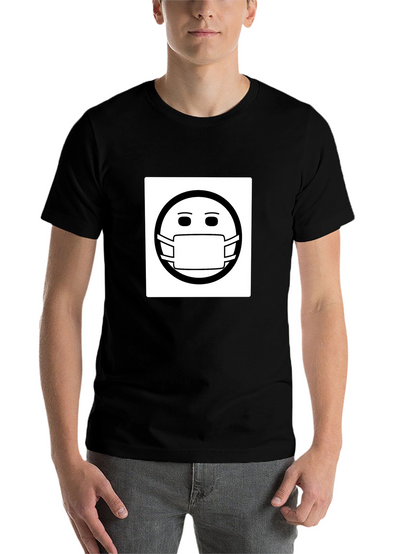 Masked Smiley T-Shirt - Stay Safe Stay Stylish